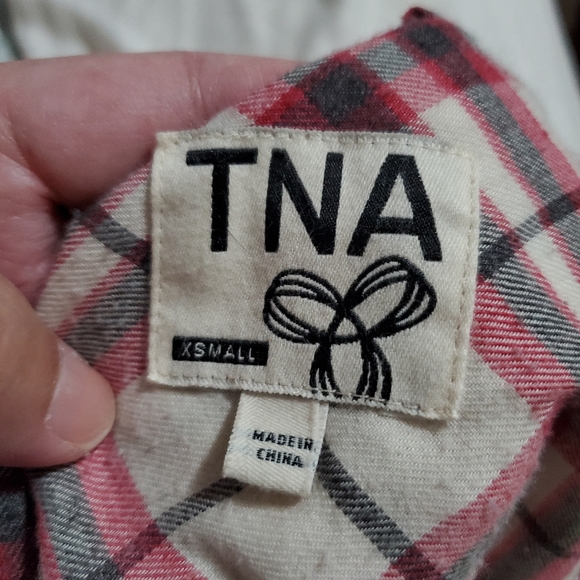 TNA Flannel with Hoodie - Picture 2 of 3